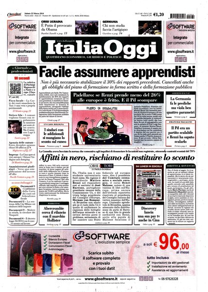 Italia oggi : quotidiano di economia finanza e politica